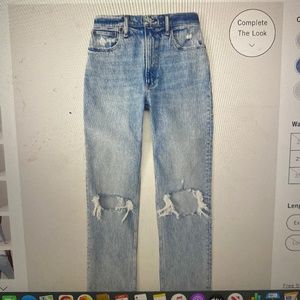 Abercrombie curve love ultra high rise 90s straight jean